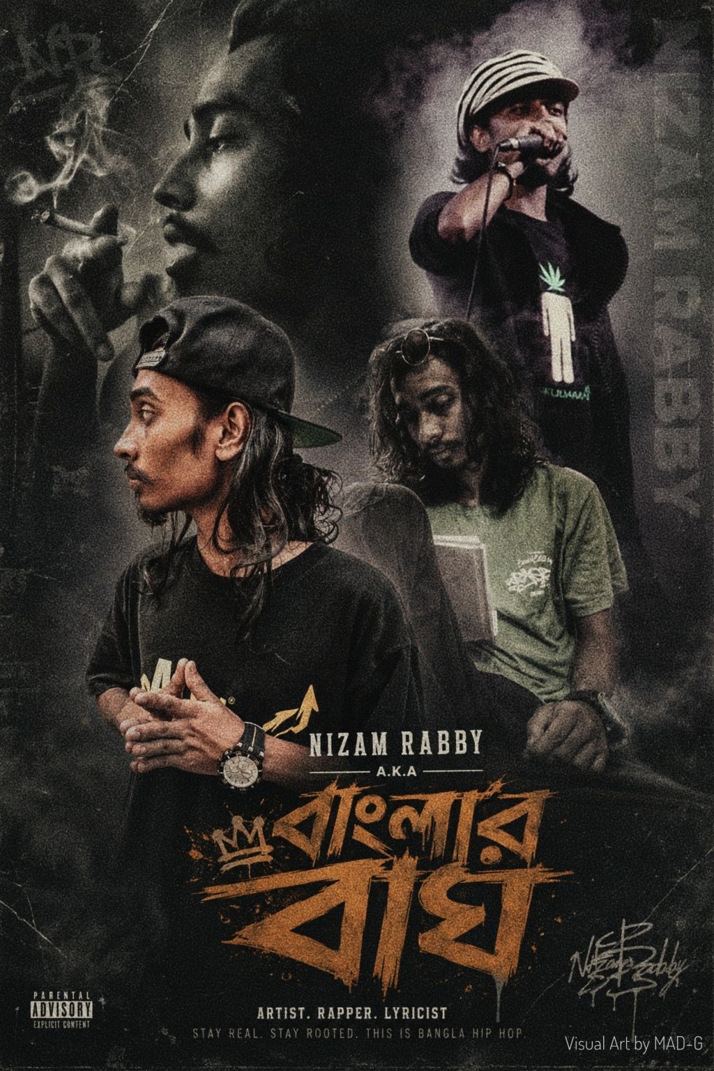 Nizam Rabby — Banglar Bagh, artist rapper lyricist poster